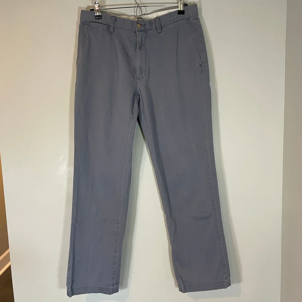 Polo Ralph Lauren Classic Fit Chino Pants Mens 32x30 Slate Blue Gray Cotton